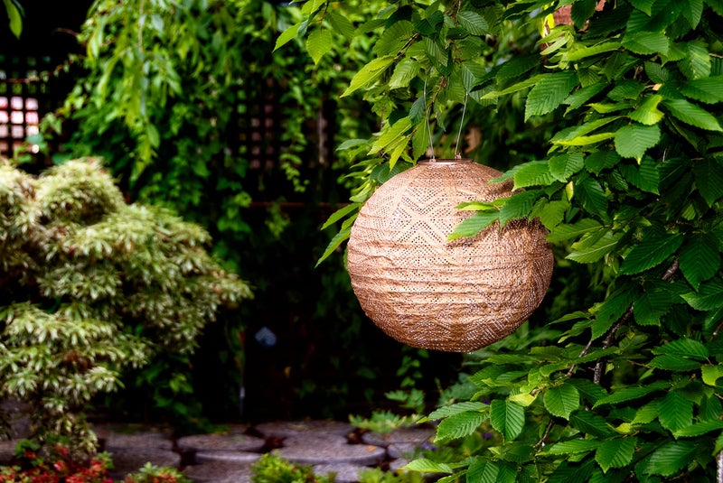 Allsop Soji Stella Market - 12" Handmade LED Outdoor Solar Lantern - Copper - Image 5